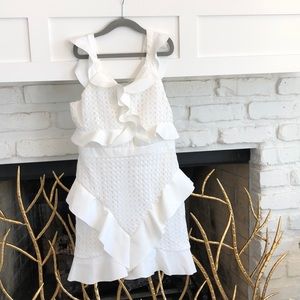 Adorable Junior Bardot Ivory Dress SZ 10